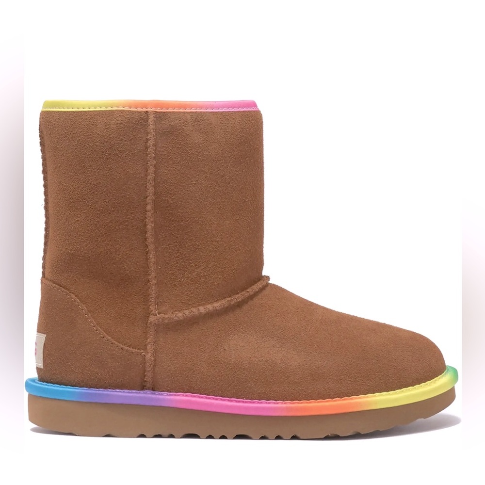 CLEARANCE!!NEW UGG Kids' Rainbow Genuine Shearling Lined Boot Sz2